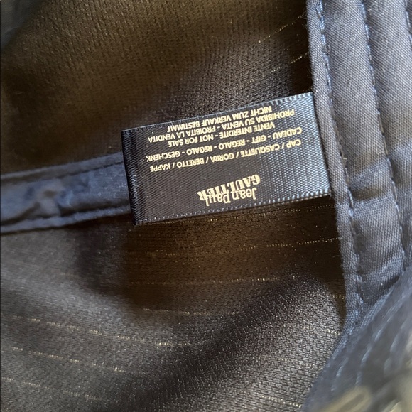 Jean Paul Gaultier Navy Pinstripe Cap - Picture 4 of 6